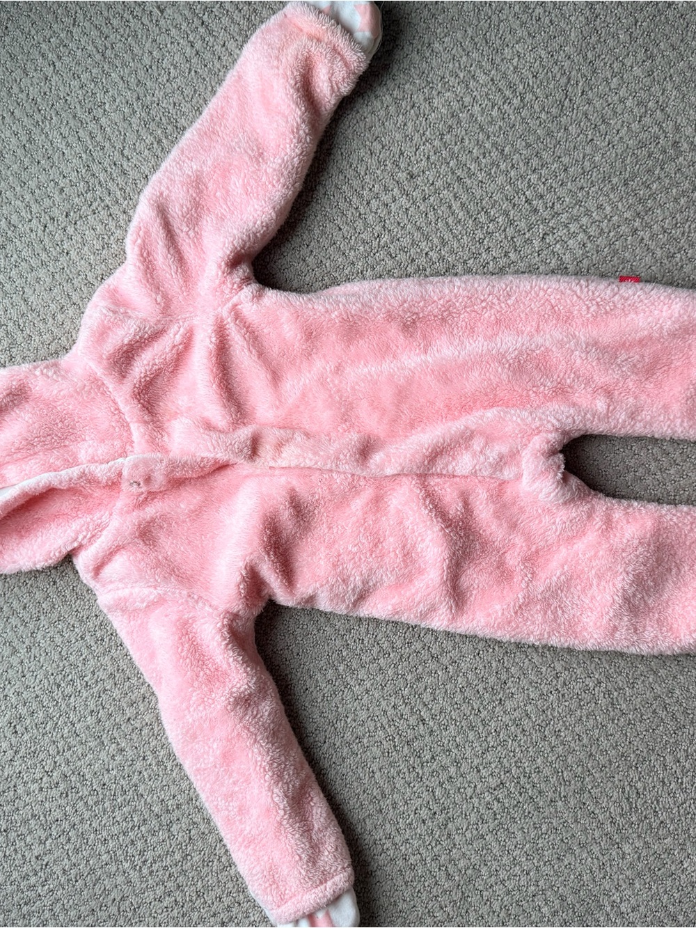 Magnetic Me Pink Plush Hooded One-Piece Footie
